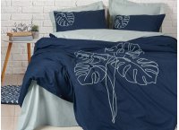 Постельное белье ранфорс Cotton Box - Silva Mint с вышивкой (Турция), евро